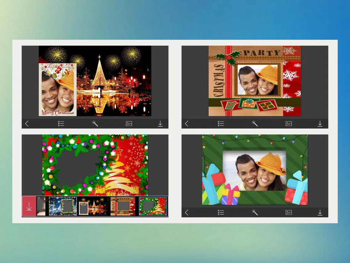 Santa Picture Frame - insta frames for photo iPad Screenshots