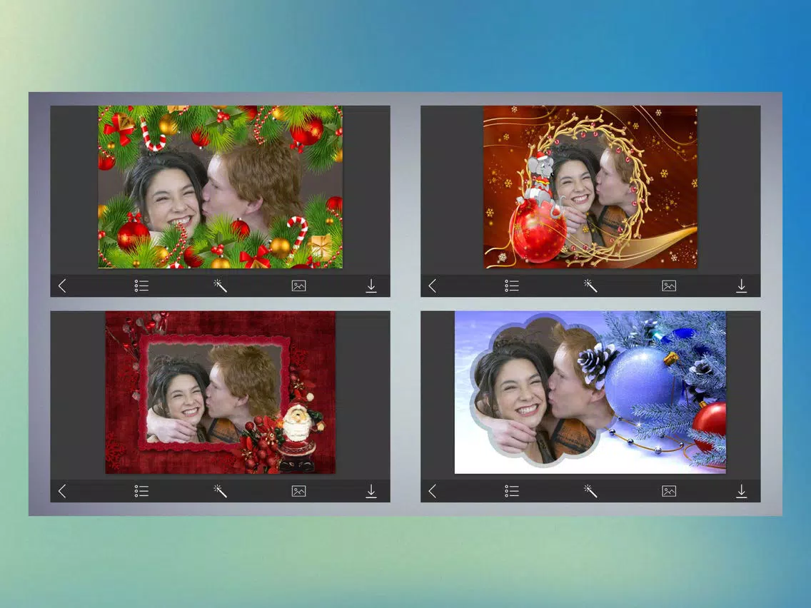 Holiday Christmas Photo Frames - Magic Frames iPad Screenshots