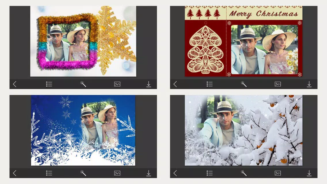 Holiday Christmas Photo Frames - Magic Frames Screenshots
