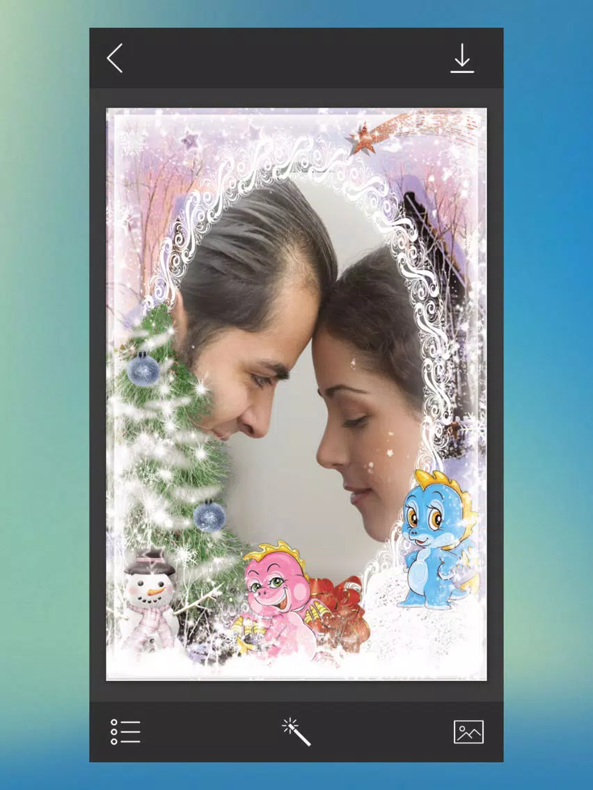 Christmas Photo Frame - Art Photo frame iPad Screenshots
