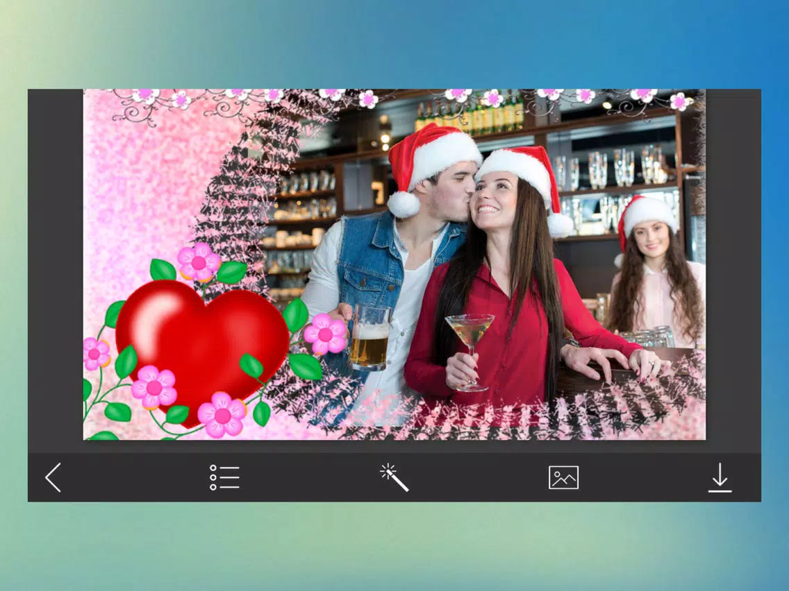 Holiday Xmas Picture Frame - insta frames Foto iPad Screenshots