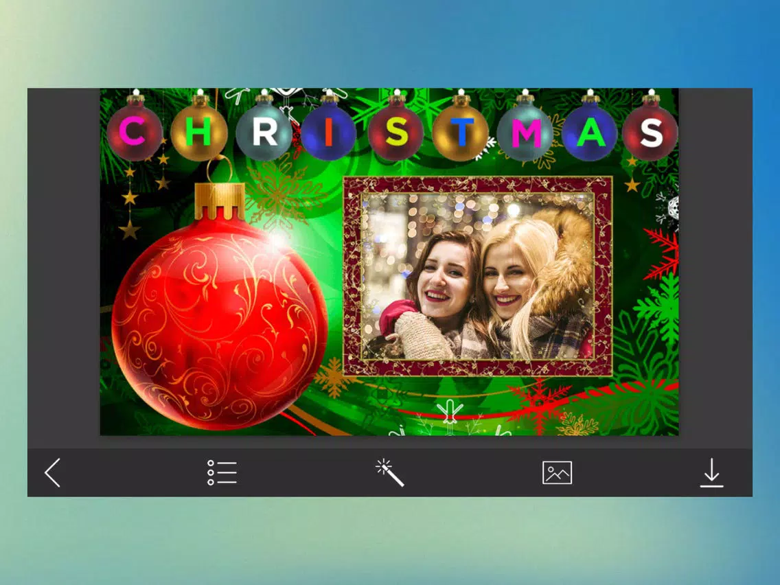Xmas 2017 Photo Frame - Art Photo frame iPad 应用截图