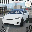 Electric Tesla Model X Driver Electric Tesla Model X Driver