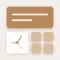 Icon Widget:Minimalist,Neutral