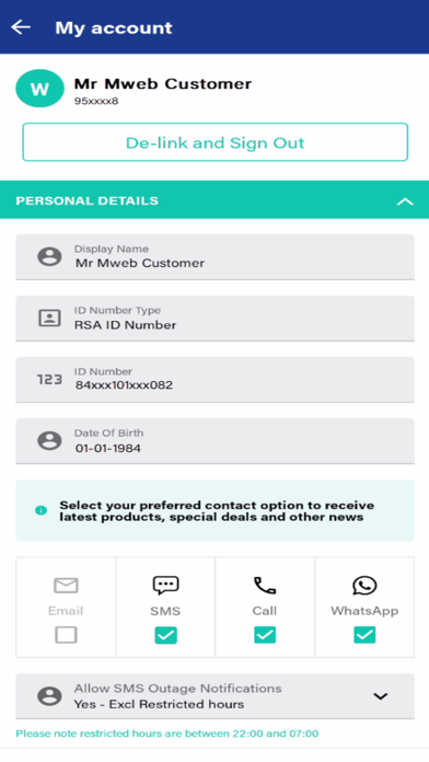 Mweb Screenshots