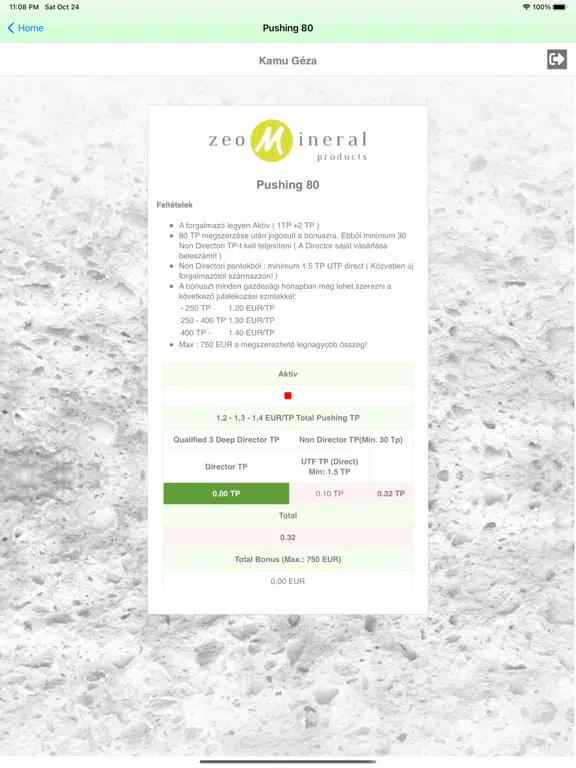 Zeomineralproduct iPad Screenshots