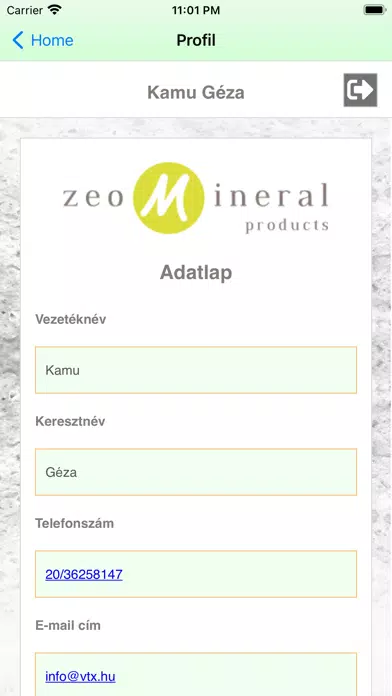 Zeomineralproduct Screenshots