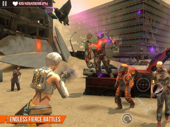 Tangkapan skrin ZOMBIE HUNTER: Offline Games iPad 