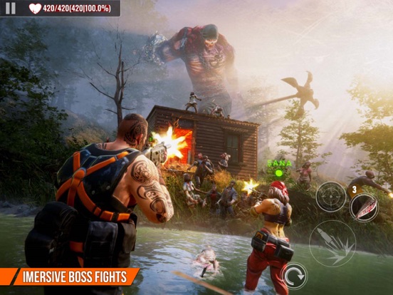 Tangkapan skrin ZOMBIE HUNTER: Offline Games iPad 